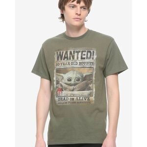 Star Wars The Mandalorian The Child Wanted Poster T-Shirt Nwt Size XS Unisex